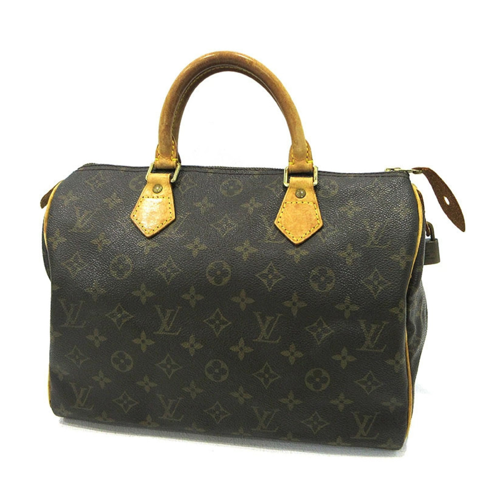 LOUIS VUITTON Speedy Handbag Boston Bag Brown